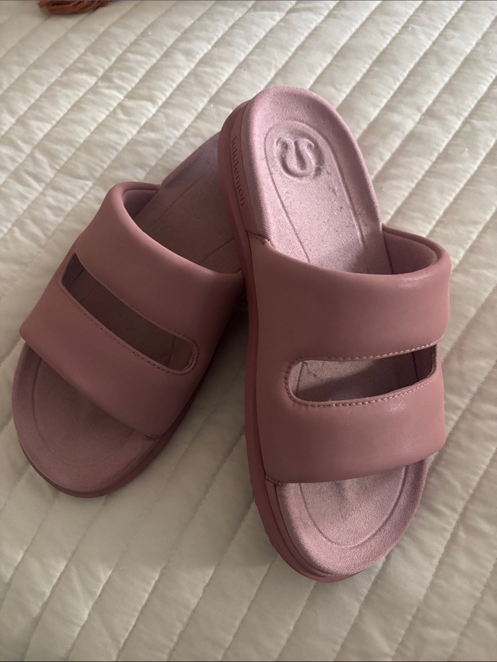 Lululemon  Slide Sandals - Dusty Rose size 7